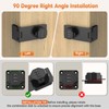 BiceNoning 90 Degree 3-Digit Combination Cabinet Lock, Zinc Alloy Keyless