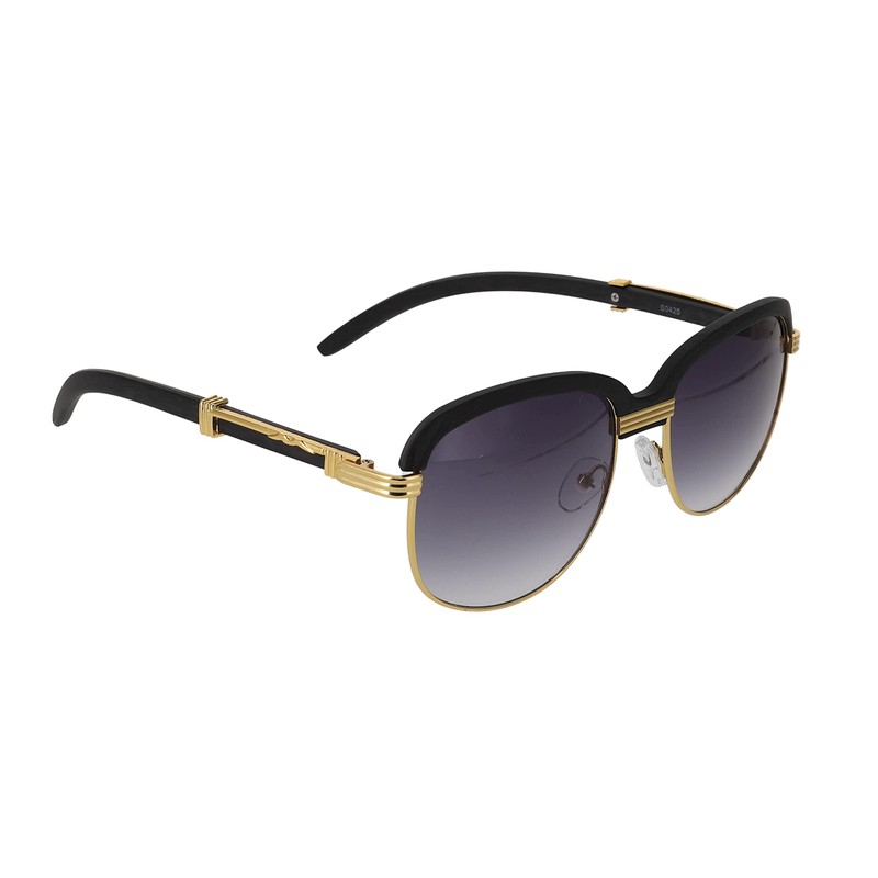 Elite WOOD Art Clear Lens Eyeglasses Unisex Vintage Fashion Aviator
