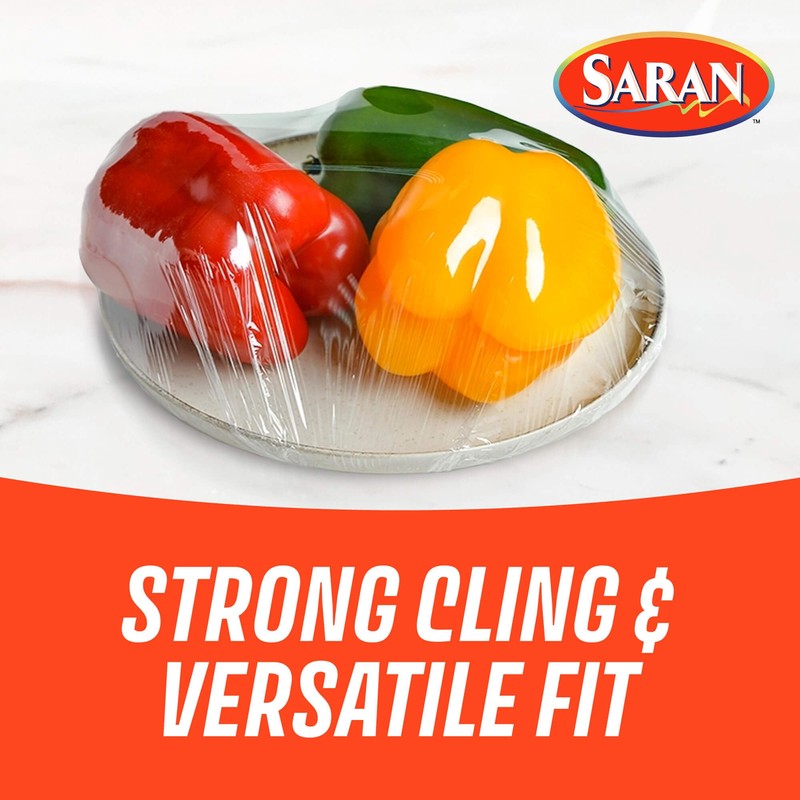 Saran Cling Plus Clear Plastic Wrap, Food Storage, Easy Dispense,