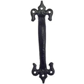 Kirkpatrick Pull Handle Fleur De Lys (564) - 7" - Antique Black