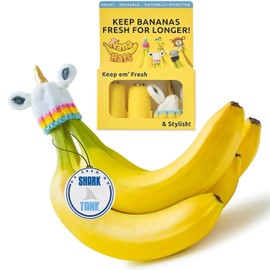 NANA HATS - Preservador de frescura de plátano, mantiene los plátanos frescos durante más tiempo, ideal para plátanos orgánicos, innovador soporte de plátano para uso doméstico, extiende la frescura