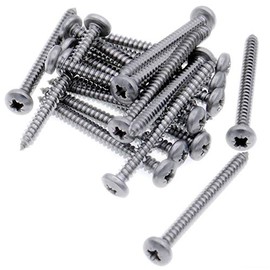 No.10 x 2.5 (4.8mm x 60mm) Pozi Pan Self-Tapping Screw - Stainless Steel (A2) (Pack of 20)