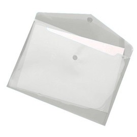 Transparent Pockets/Envelopes A5 Landscape Clear Pack of 10 with Press Button