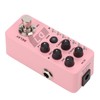 Digital Delay Pedal Metal Pink Guitar Looper Effect Pedals with