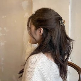 Pinzas para El Cabello para Mujer, Pinzas Pequeñas de 4,5 Cm(1,77") Pinzas Francesas Antideslizantes de Acetato, Accesorios para El Cabello Semirecogi