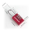 UP Security Small Combination Padlock, Travel Lock for Luggage, Suitcases,