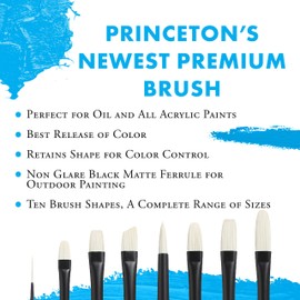 Princeton Aspen, Series 6500, Synthetic Paint Brush for Acrylics and Oils, Filbert. 2