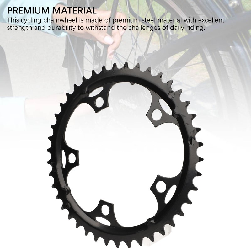 Cycling Chainwheel 42T Steel Thickened Low Noise Cycling Chainring for