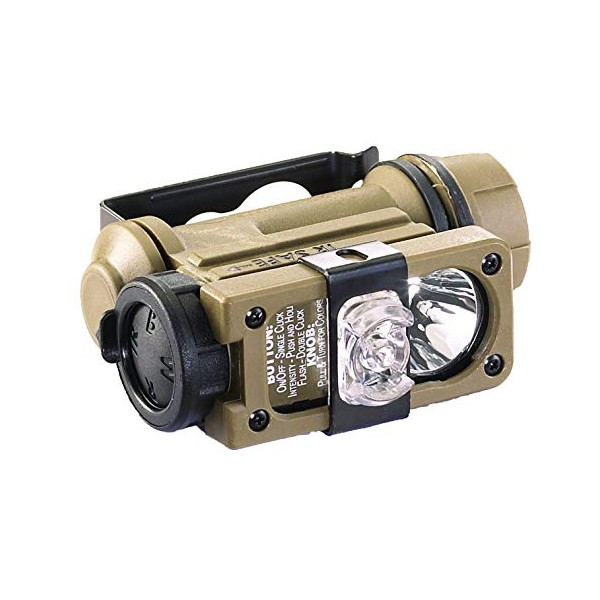 Streamlight 14534 Sidewinder Compact II Rescue 55 Lumens Aviation Model Hands-Free Flashlight, White LED with Slidable Diffuser, Mailer