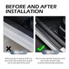MLY 4 PCS Car Door Sill Protector, Heavy-Duty Carbon Fiber