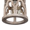 GEPOW Farmhouse Pendant Lights, Distressed Wood Kitchen Pendant Lighting Over
