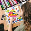 ZSCM Fibre Tip Pens with Double Tip, 72 Colours, Set