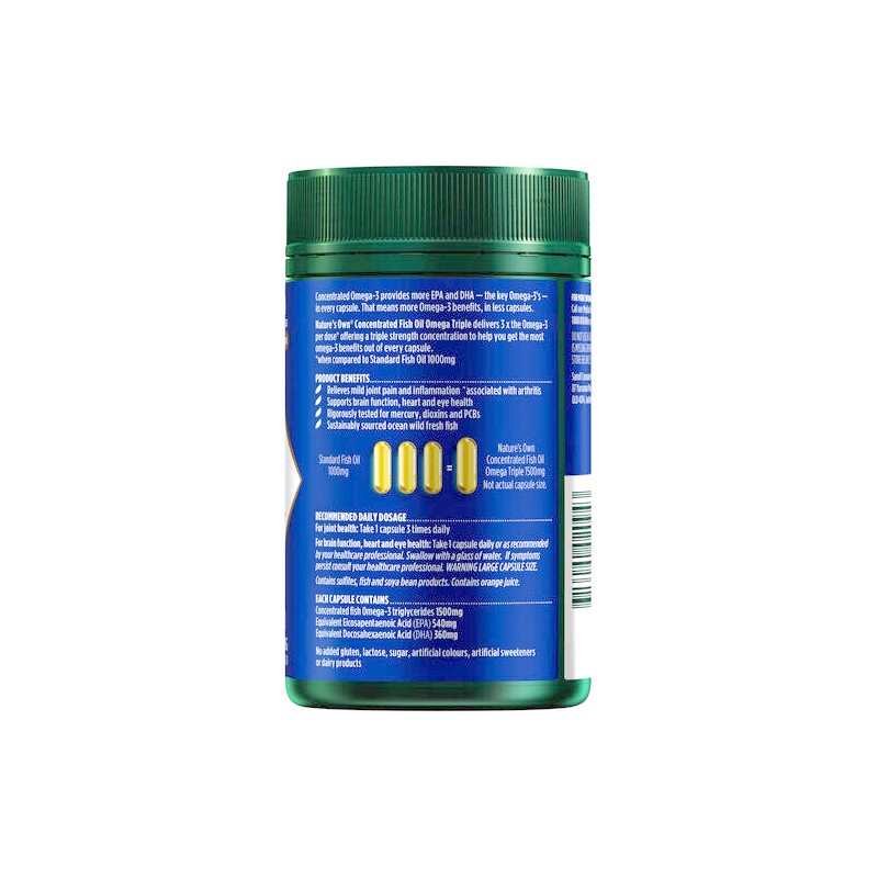 Nature's Own Concentrated Omega Triple Capsules 80