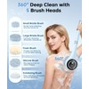 Electric Body Brush Back Scrubber for Shower, Rechargeable Auto Bath