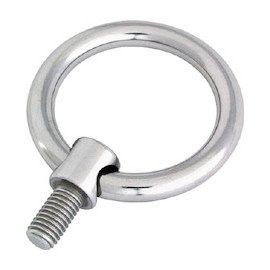 Mizumoto B815 Stainless Steel Ring Bolt with Brim (mm Screw) Screw Diameter M-8