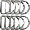 10pcs/Pack 1-1/2 inch Metal D Ring Semi-Circular Non Welded Nickel