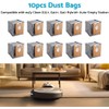 Derborisen Box 10 Pack Dust Bags Replacement Vacuum Bags Suitable