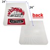BST BSSP Pair White Straight Heavy Duty Polymer Splash Guard