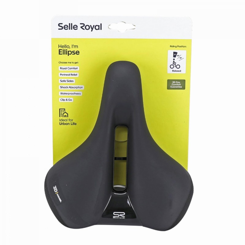 Royal Ellipse Unisex Saddle, Black, One Size