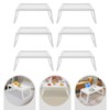 6Pcs Lap Desk Tray,Tray Folding Table,Foldable Laptop Desk,Plastic Breakfast Laptop