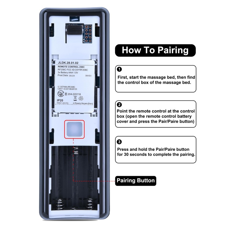 New Adjustable Bed Replacement Remote Control Compatible with Serta Motion