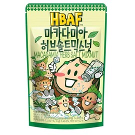 HBAF Macadamia Herb Salt Mixed Nuts – Premium Blend of Macadamia, Almonds, Cashews & Crunchy Croutons, Savory & Nutty Snack, 190g (6.7oz)
