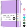 RETTACY Notebook B5 Lined, Lightweight Ring Binder, Diary 70 Sheets