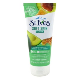 St. Ives, Soft Skin Scrub, Avocado  Honey, Exfoliante para Piel, 170g                                                                                 