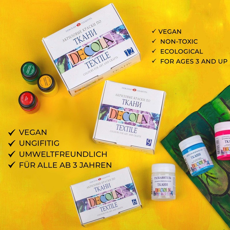 Nevskaya Palitra High Quality Fabric Paint White 50 ml in