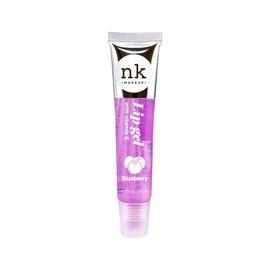 NK lip gloss gel 15ml Vitamin E, Shiny, Nourishes, Blueberry, Peach, Grape and Clear flavoured by Nicka K (Multi Pack Of 4).