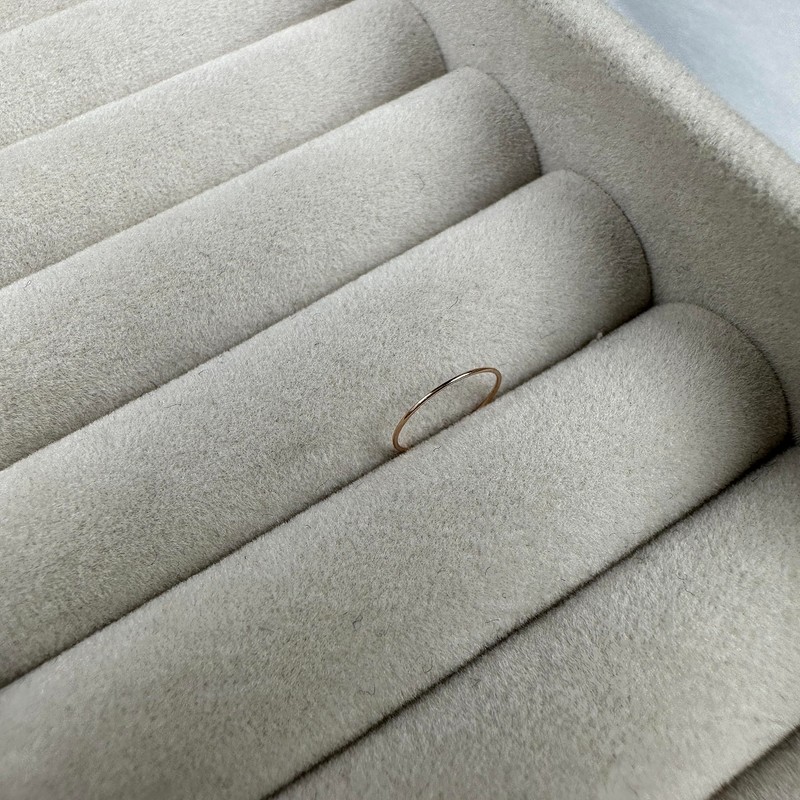 9ct Rose Gold 8mm Nose Hoop Ring