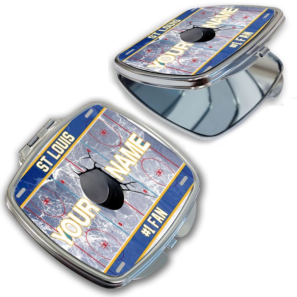 BRGiftShop Personalized Custom Name Hockey Team St. Louis Compact Pocket