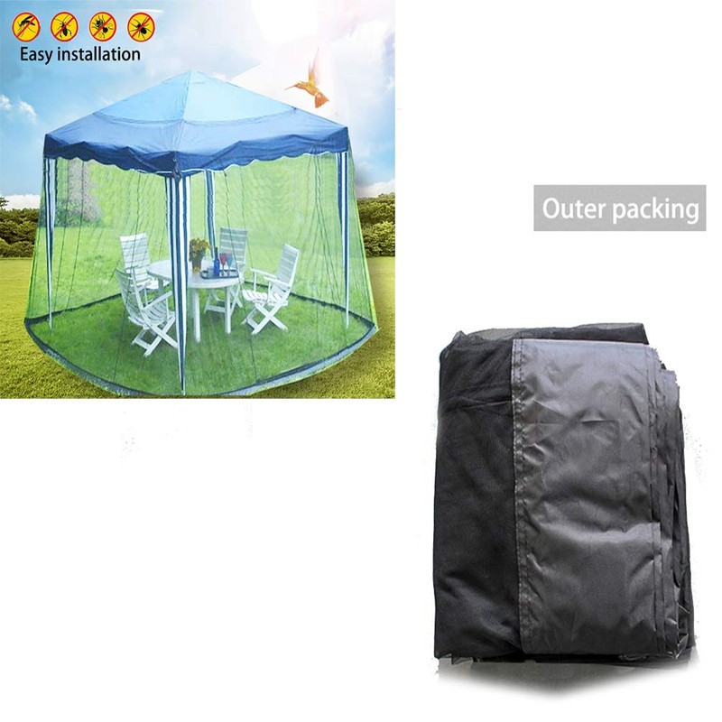 SOOSPE-MZ 10ft Patio Mosquito Netting Patio Umbrella Cover Mosquito Netting
