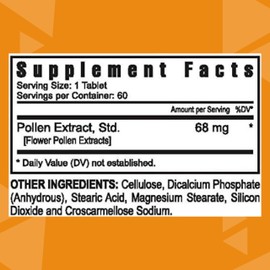 Youngevity Pollen Burst™ Tabs - Organic Hypoallergenic Nutrient Extracts from Pure Flower Pollen - Formerly Projoba Polbax Energy & Endurance - 60 Tablets