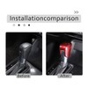 PIUGILH ABS Carbon Fiber Gear Shift Knob Cover Trim Decoration