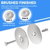 MILYARD 2 Pcs 2-5/8" Diameter Door Hole Cover Plate, Round