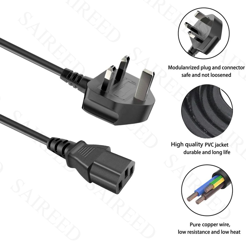 AC Power Cable Replacement for Headrush FRFR-108 FRFR112 MKII AMP