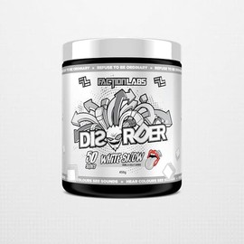Faction Labs Disorder Original Pre Workout Powder, White Snow, Sugar Free Caffeinated Gym Supplement, 50 Serves, 450g