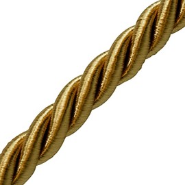 Trims by the Yard Reed Twisted Cord Gold Cut Trim, 3/4"-10 Yard