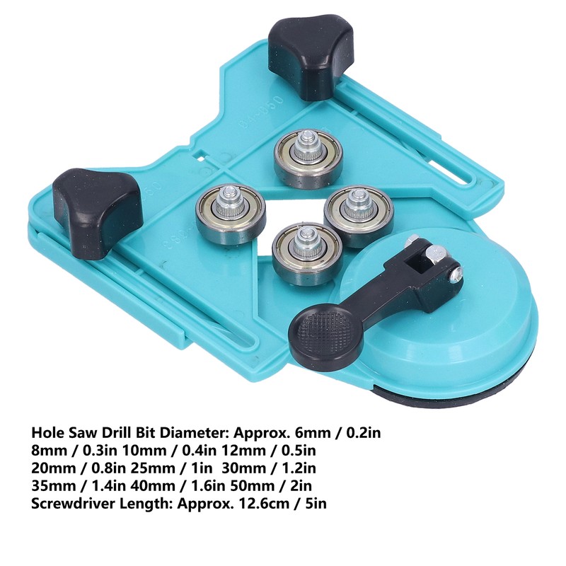 Hollow Drill Hole Saw Set Diamond Drilling Bits Tile Opener