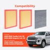 Engine & Cabin Air Filter Combo Kit - Compatible with