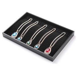 Stratalife Velvet Stackable Jewelry Organizer Tray Removable Jewelry Display Case Storage Showcase in Drawer (Necklace)