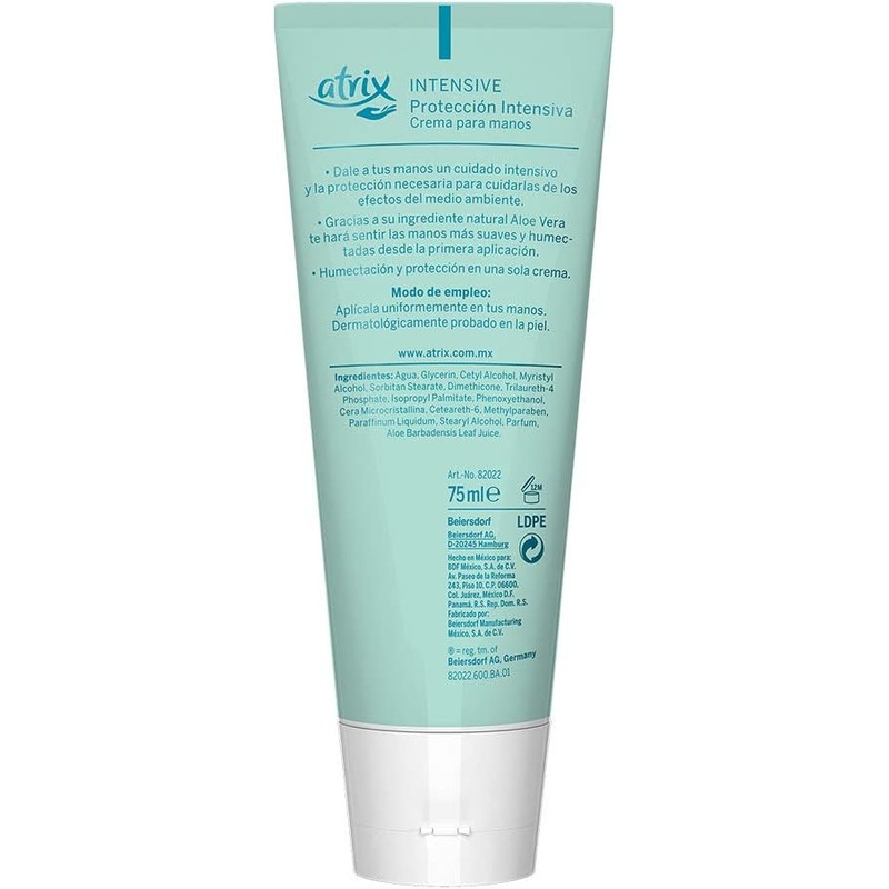 ATRIX Crema Para Manos Hidratante Intensive (75 ml) protección intensiva