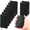 Qeeenar 10 Pcs Hardcover Leather Pocket Notebook 4 x 2.5