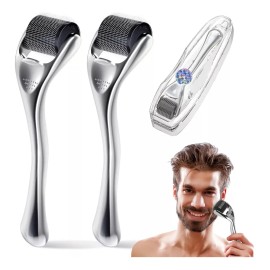2 Dermaroller Facial Barba Titanio Skincare Rodillo Facial