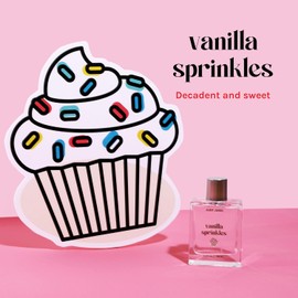 Just Juice Vanilla Sprinkles - Vanilla Perfume for Women and Men - Gourmand Perfume with Tonka Bean and Whipped Cream Notes - 3.4 oz