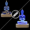 YUEFUDU 7-inch Buddha Statue Collection with LED lamp Base -