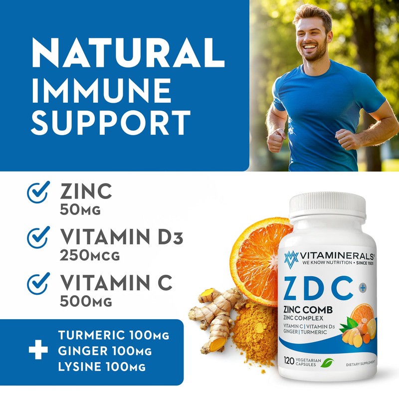 Vitaminerals® Z D C, Zinc Complex 50mg | Vitamin D3