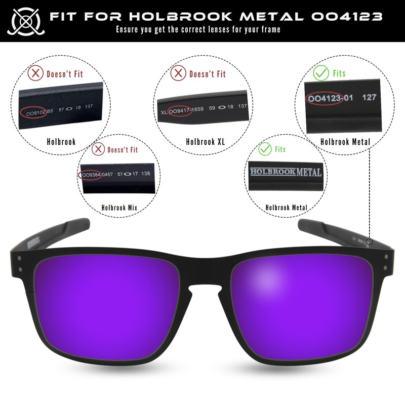 SOLODAD Replacement Lenses for Oakley Holbrook Metal OO4123 Sunglasses Polycarbonate-Starry