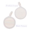 Baluue 4pcs Natural Loofah Face Cleansing Sponge Pads with Elastic